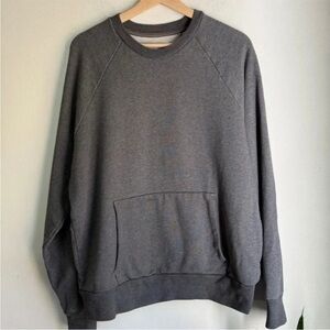 Everlane The Track Crewneck Sweatshirt Grey Large L